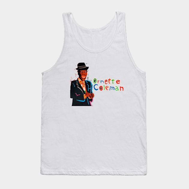 Ornette Coleman Tank Top by SPINADELIC